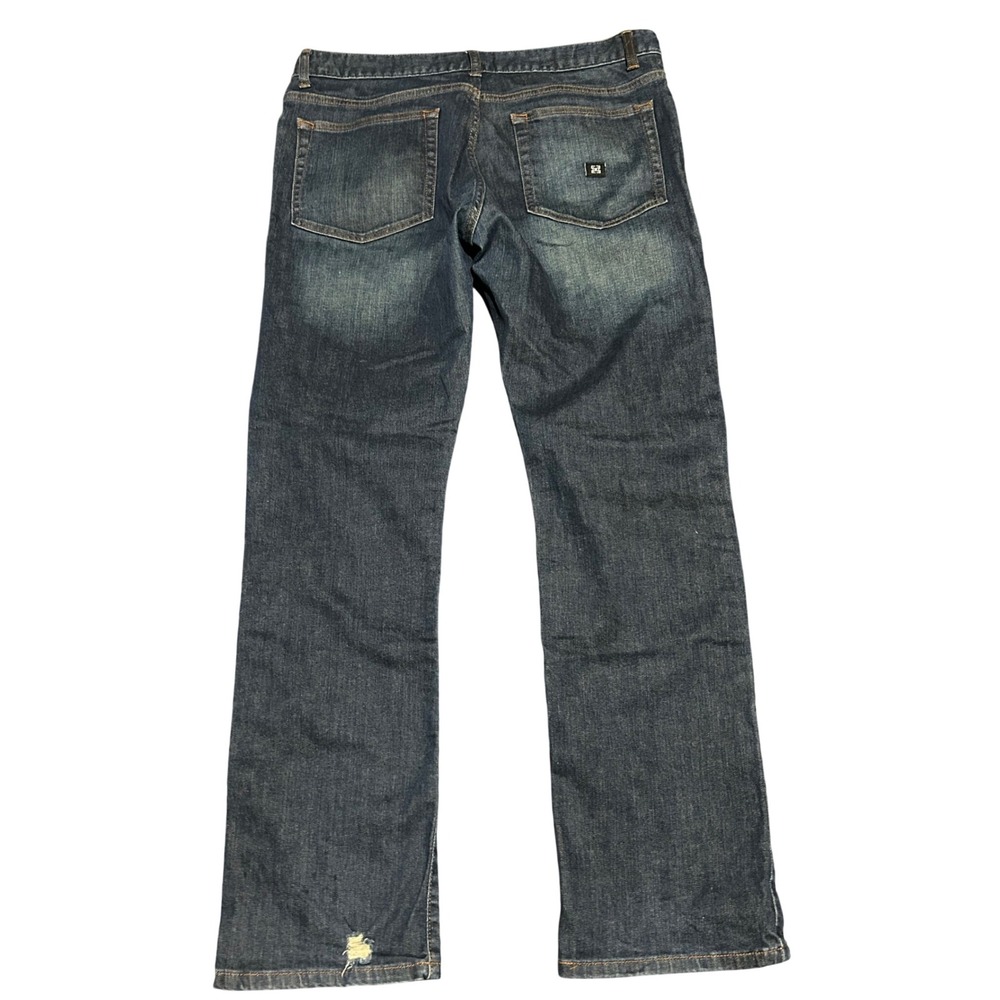 Krew Klassic TK Terry Kennedy Distressed Skate Jeans Dark Wash 36x32 - Picture 5 of 7